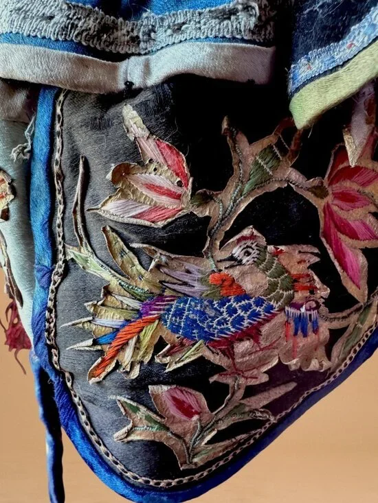 Antique Chinese Child’s Embroidered Tiger Hat Protective Festival Cap - Picture 3 of 16